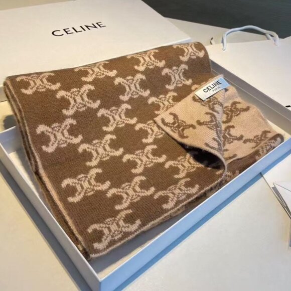 CELINE classic cashmere scarf - Picture 2 of 6